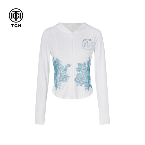 TCH私服烫钻工艺时尚休闲百搭气质防晒服女T75B27E5020轻奢tch