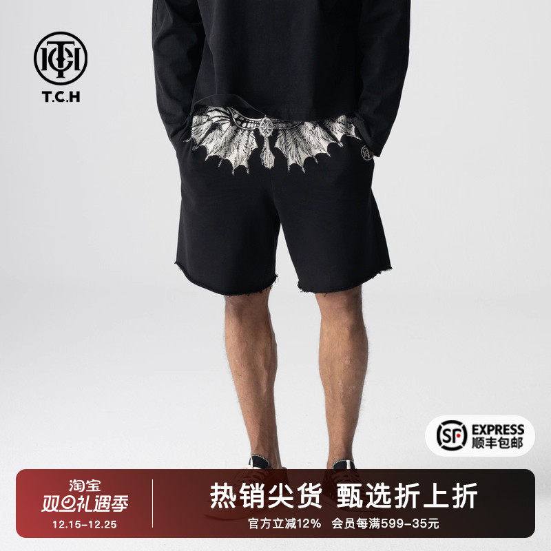 烫钻翅膀时尚舒适个性休闲短裤