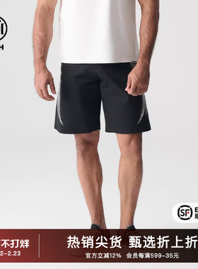 TCH潮牌烫钻翅膀短裤子女宽松休闲大裤衩男女同款T72B216056