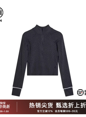 TCH潮牌轻奢2025秋季新款新时尚烫钻小立领打底衫上衣T72A026012