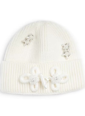 【侯允儿限定】TCH轻奢烫钻时尚针织帽女休闲毛线帽子T72C418017