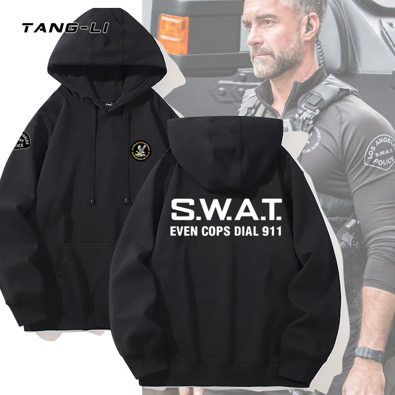 swat特殊武器与战术部队连帽卫衣