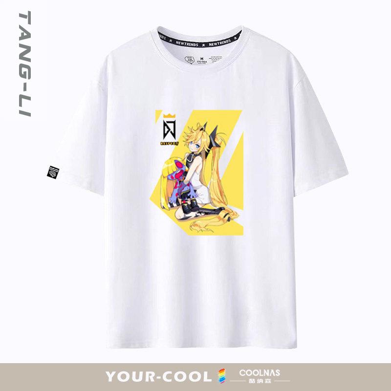 DJMAX致敬音乐游戏周边短袖T恤男青少年半袖衣服夏季潮牌纯棉休闲