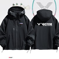 VICTOR威克多胜利周边羽毛球装备可定制冲锋衣夹克男女上衣服秋冬