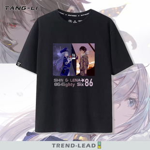 86不存在的战区地域动漫周边蕾娜短袖T恤青少年夏季纯棉学生衣服