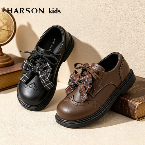HARSONkids英伦蝴蝶结女单鞋