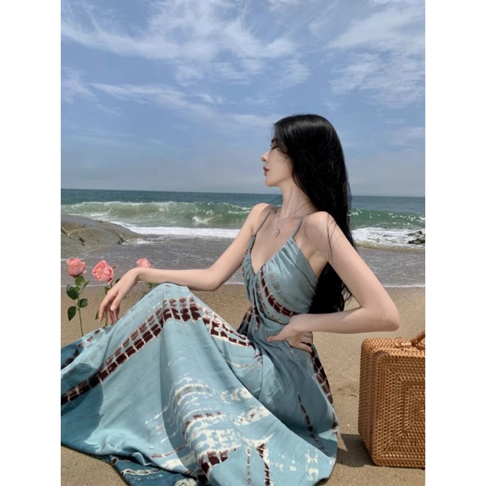 波西米亚度假连衣裙女夏