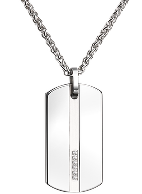 钨金项链男士军牌吊坠身份牌礼物