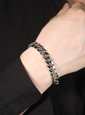 赤月男钛钢嘻哈潮流手链