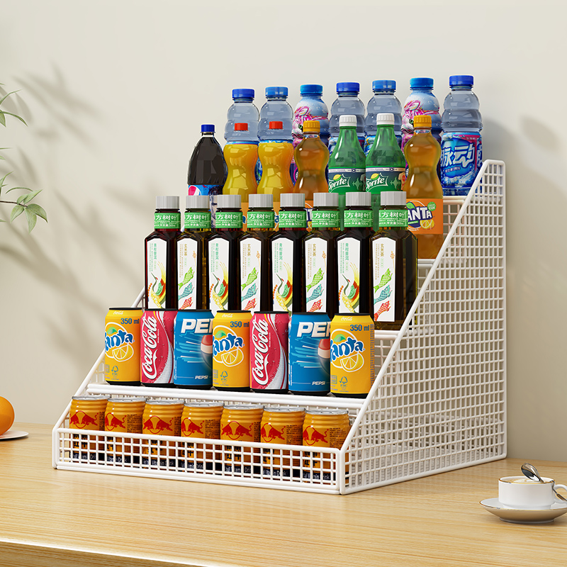 饮料置物架阶梯式陈列商品展示架零食摆放置物架便利店柜台小货架