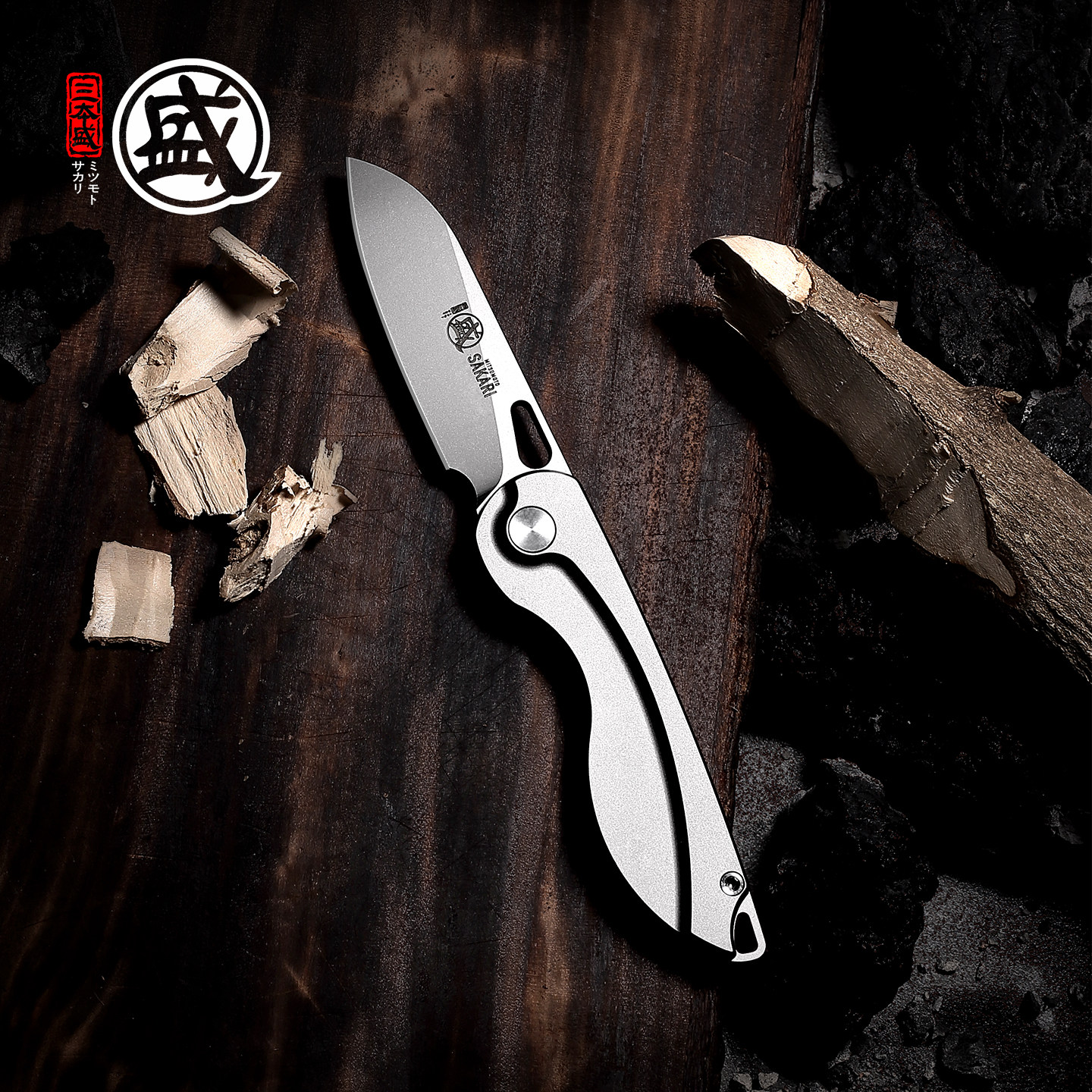 日本进口三本盛水果刀折叠小刀户外便携带多功能锋利高硬度刀高端