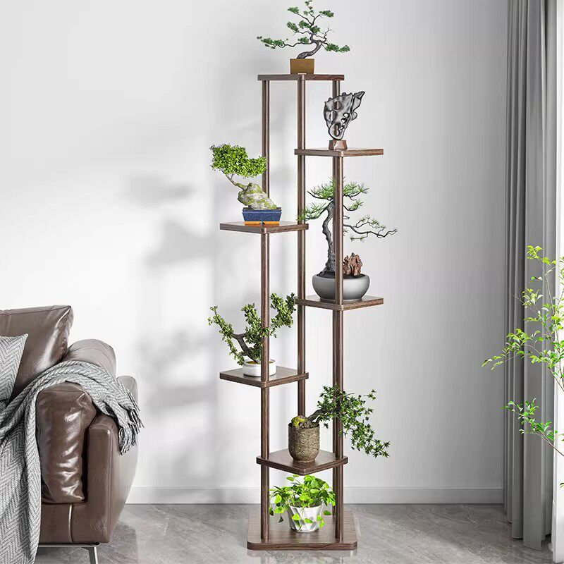 花架客厅落地式多层置物架室内绿植盆栽摆放架落地式花盆实木花台