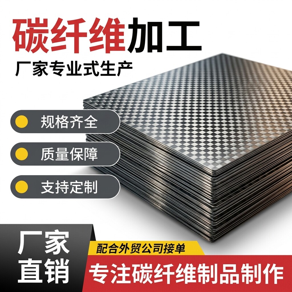 工厂直销碳纤维板T300精雕加工定制T700T800T1100厚薄板斜纹平纹