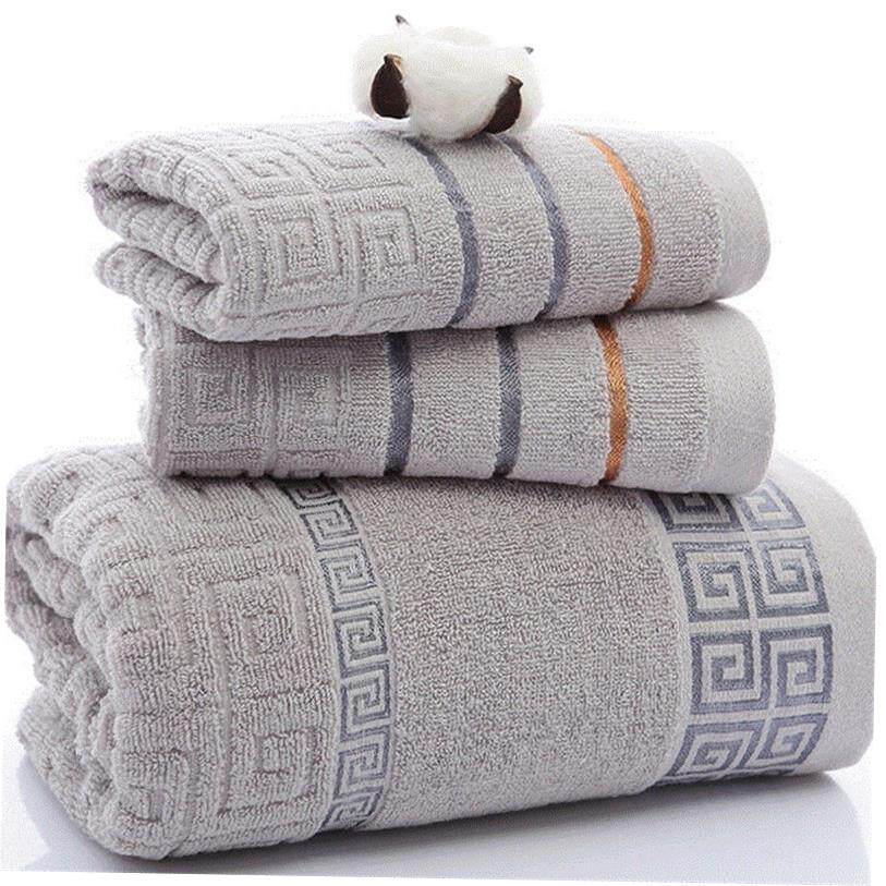 3Pcs Luxury Hotel Cotton Bath Towel Set Hand Face Towel 浴巾