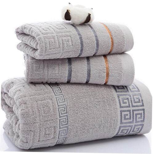 3Pcs Luxury Hotel Cotton Bath Towel Set Hand Face Towel 浴巾