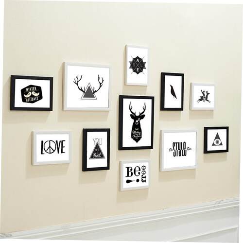 11pcs/Lot Wooden Multi Photo Frame Picture Frames Wall Hang