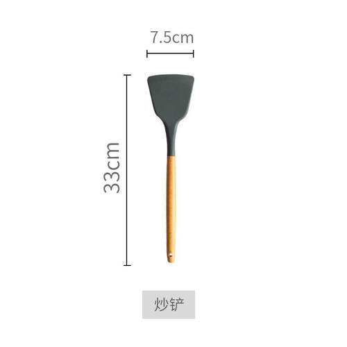Silicone spatula cooking spoon set, non-stick spatula