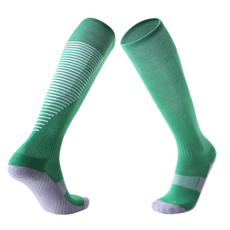 Adult Kids Soccer Socks Football Knee High Long Stocking
