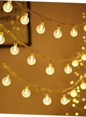 Led Crystal Ball String Lights Garland Christmas Fairy Light