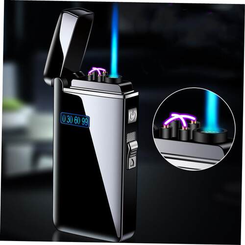 New Windproof Metal USB Lighter Torch Turbo Lighter Jet Dual