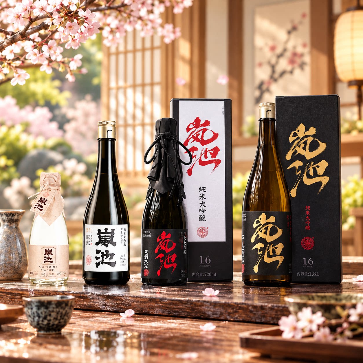 岚池四割五分清酒纯米大吟酿1800ml微醺低度国民国产清酒二割三分