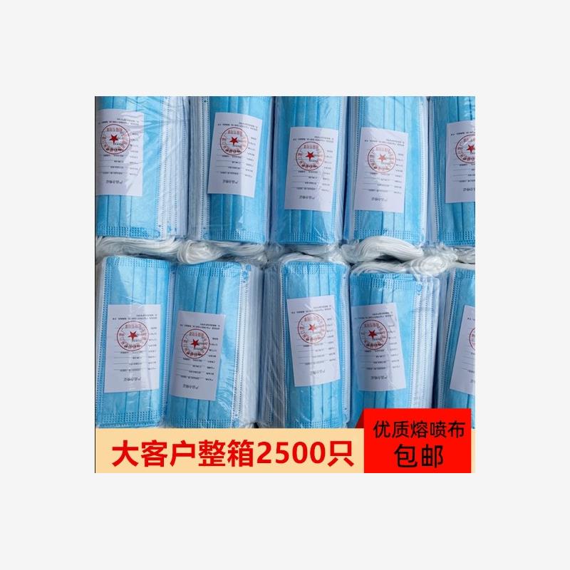 2500只一次性囗罩整箱防