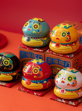 2025蛇年吉祥物生肖陶瓷蛇存钱罐