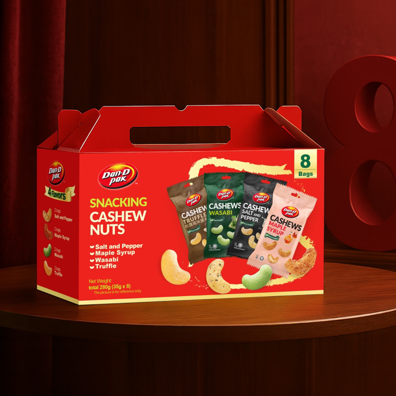 丹帝越南原装进口DanDpak丹帝调味腰果休闲零食礼盒280g/8包
