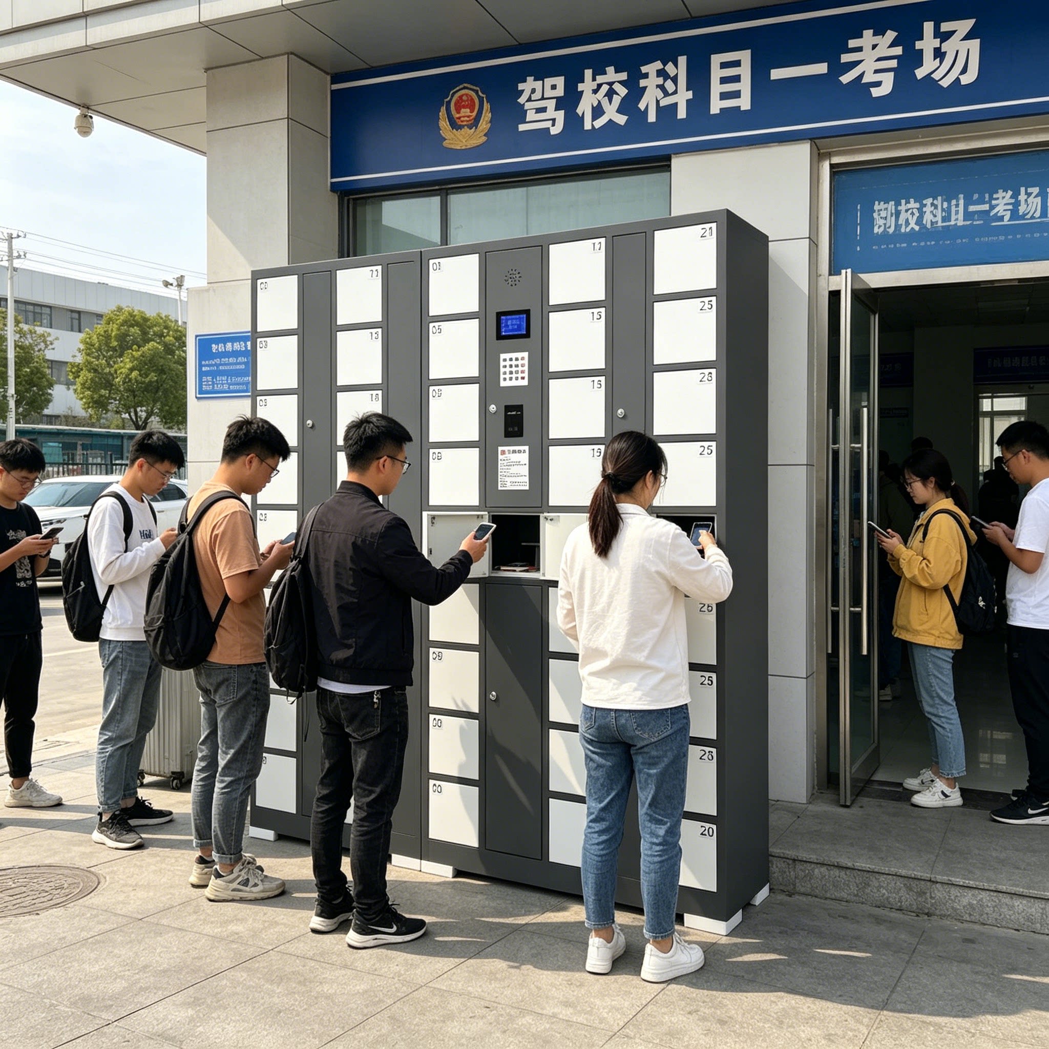 人脸识别学生手机寄存柜