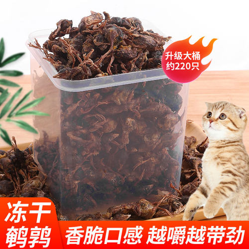 冻干鹌鹑猫咪零食冻干狗零食磨牙
