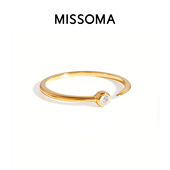 Missoma 宇宙系列流星镶钻戒指小众设计轻奢高级感情侣款 尾戒