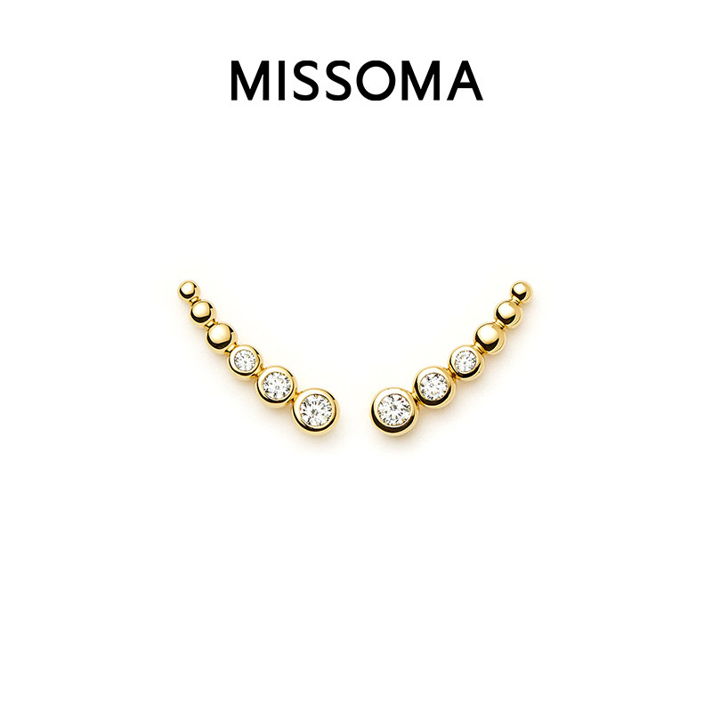 【2025温网同款】Missoma网球系列流光闪钻耳钉高级感轻奢耳饰女,饰品/流行首饰/时尚饰品新,耳钉,淘宝优惠券,粉丝福利购,淘宝优惠卷