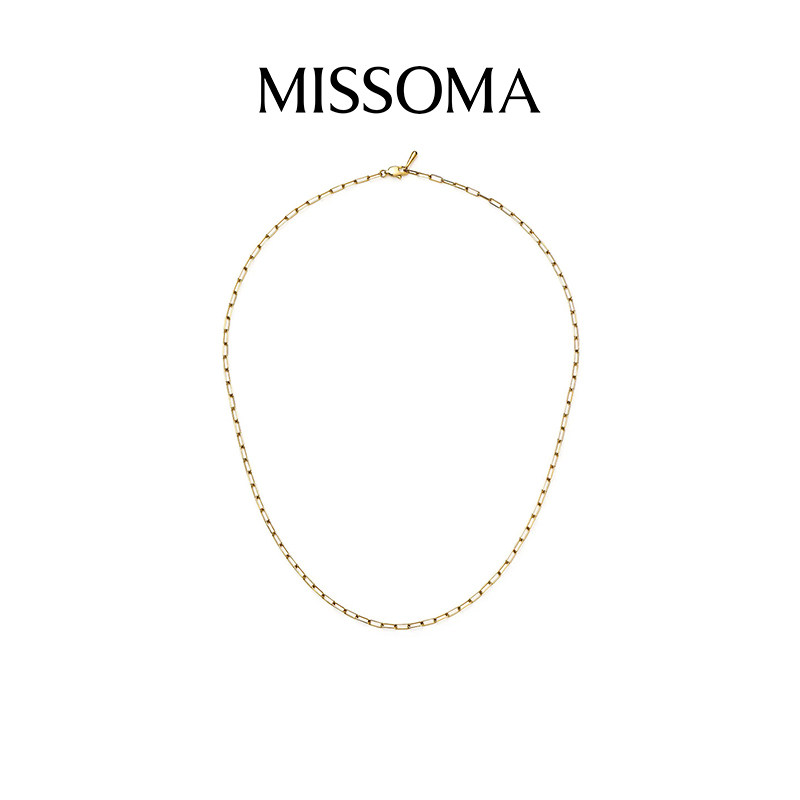 Missoma 迷你回形针链条项链小巧精致新款锁骨链设计感叠戴新品