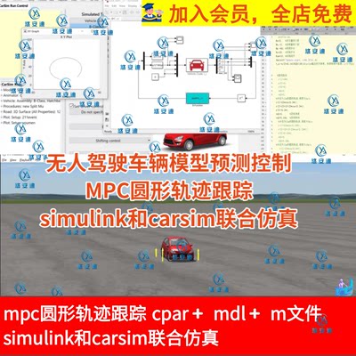 无人驾驶车辆模型预测控制第四章MPC圆形轨迹跟踪Sim和car联合仿