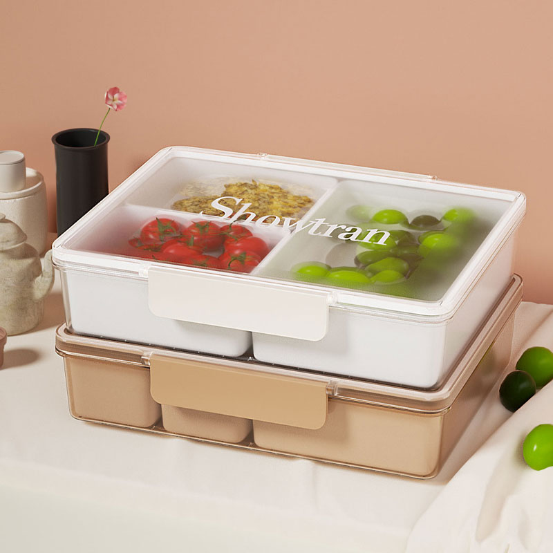 冰箱收纳盒环保PP分格储物盒