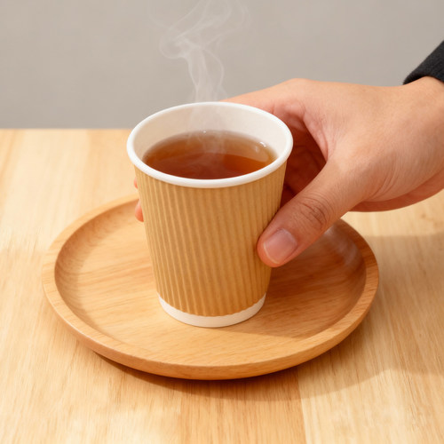 瓦楞纸杯加厚款防烫手办公室家用