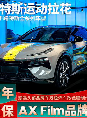 适用路特斯Eletre拉花EMEYA繁花EVIJA黄色车贴EMIRA装饰EVIJA贴纸