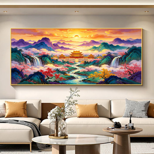 紫气东来新款5D满钻钻石画