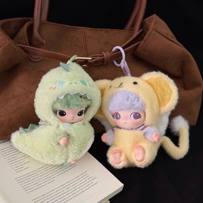 新生日记系列dimoo娃衣服10cm陌生搪胶毛绒挂件可爱秋冬替换装