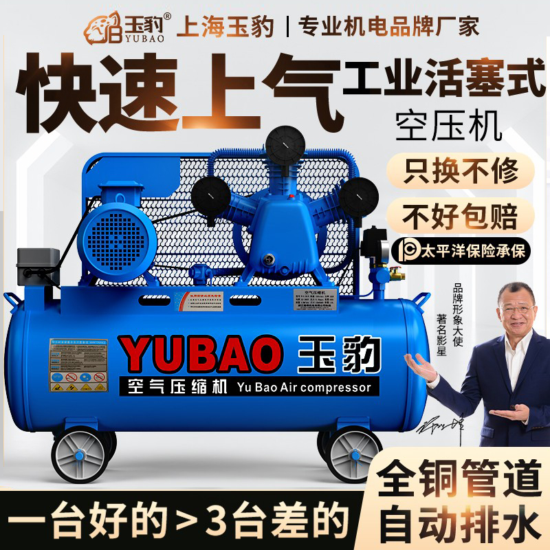 空压机工业级大型380V高压小型打气泵220V喷漆气磅汽修空气压缩机