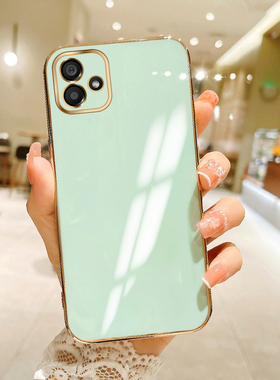 适用于三星A04 4G手机壳Samsung Galaxy A04防摔软壳SM-A045F保护套SM-A045M硅胶全包SM-A045F/DS电镀纯外壳