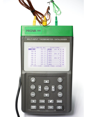台湾宝华PROVA-800/830 彩屏多点温度计8路八通道测温仪表记录仪