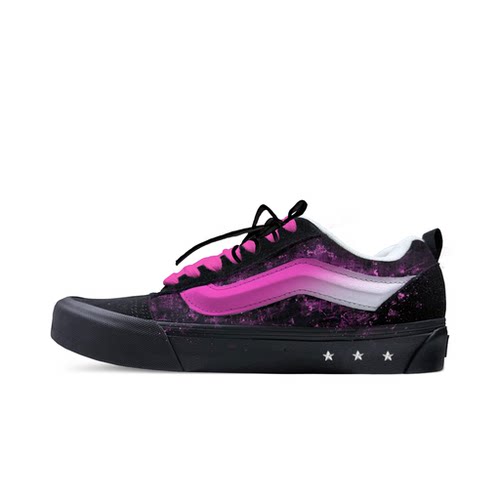 Vans幻粉星烬定制手绘增高面包鞋