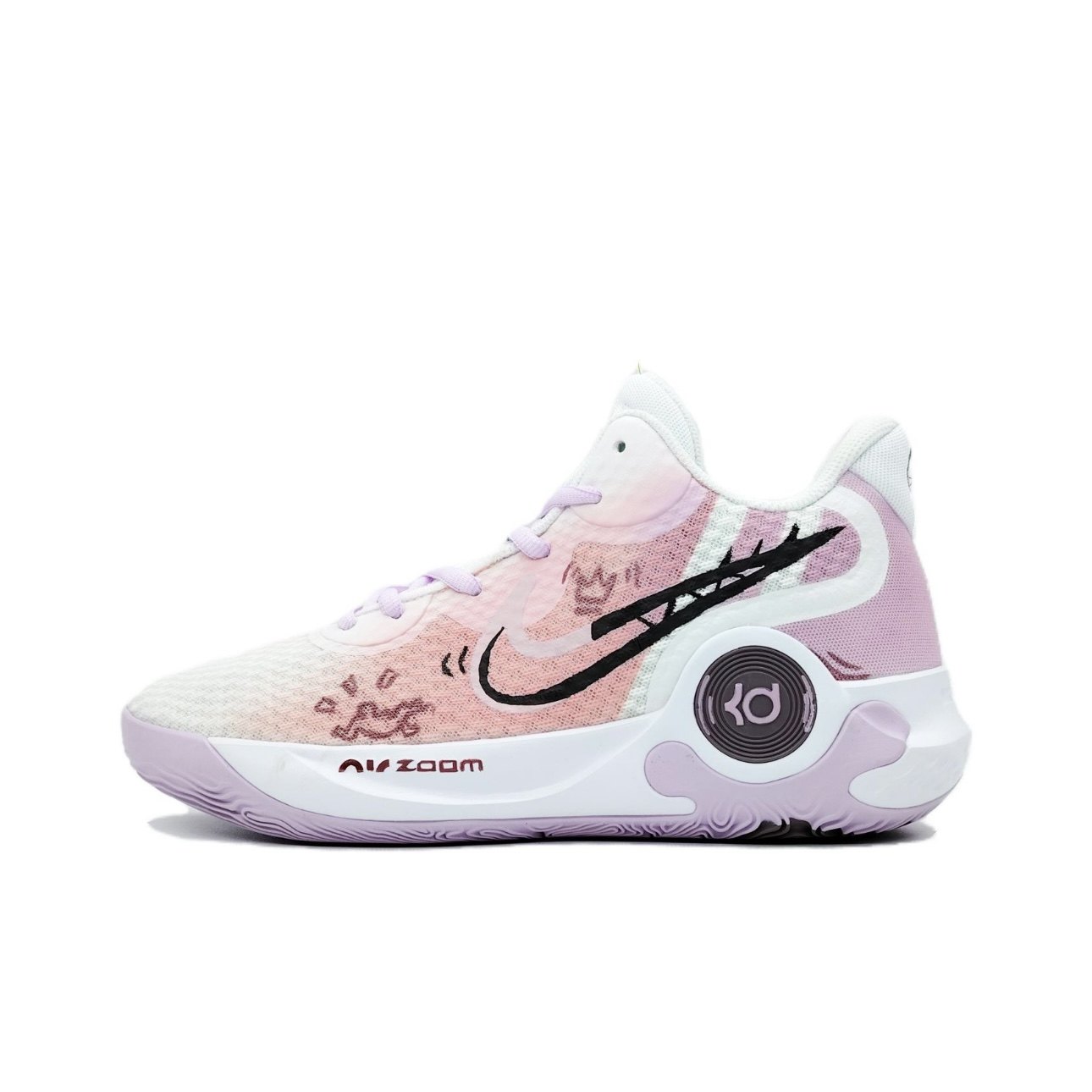 【定制球鞋】nike kd trey 5 ix 脚踝终结者 粉紫  dj6922-100