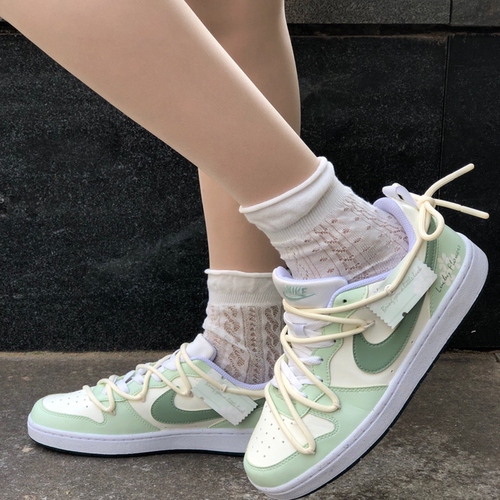 【定制球鞋】Nike Court Borough 幸运草 BQ5448-100