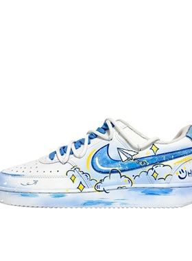 【定制球鞋】Nike Court Vision 1 纸飞机 CD5434-100