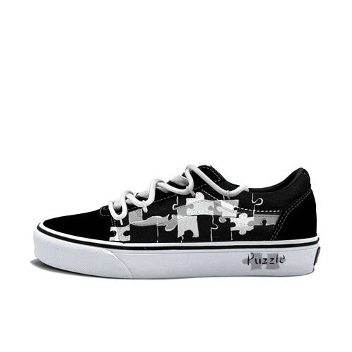 【定制球鞋】Vans/范斯 Ward Active  黑白拼图VN0A36EMC4R