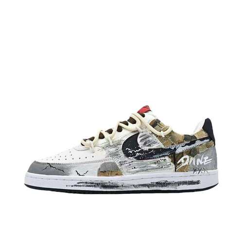 【定制球鞋】 Nike Court Vision 1 板鞋  沙漠废墟  DM1187-101