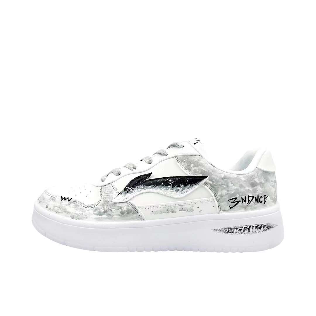 【定制球鞋】LiNing李宁 浮舟 墨染云灰 AGCS419-1