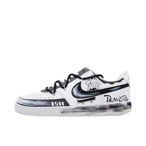 【定制球鞋】 Nike Court Vision 1 板鞋   幽灵滑板 DH2987-101